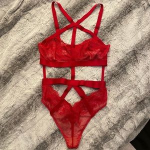 Victoria’s Secret Red Lingerie, Size Small, Brand New With Tags!